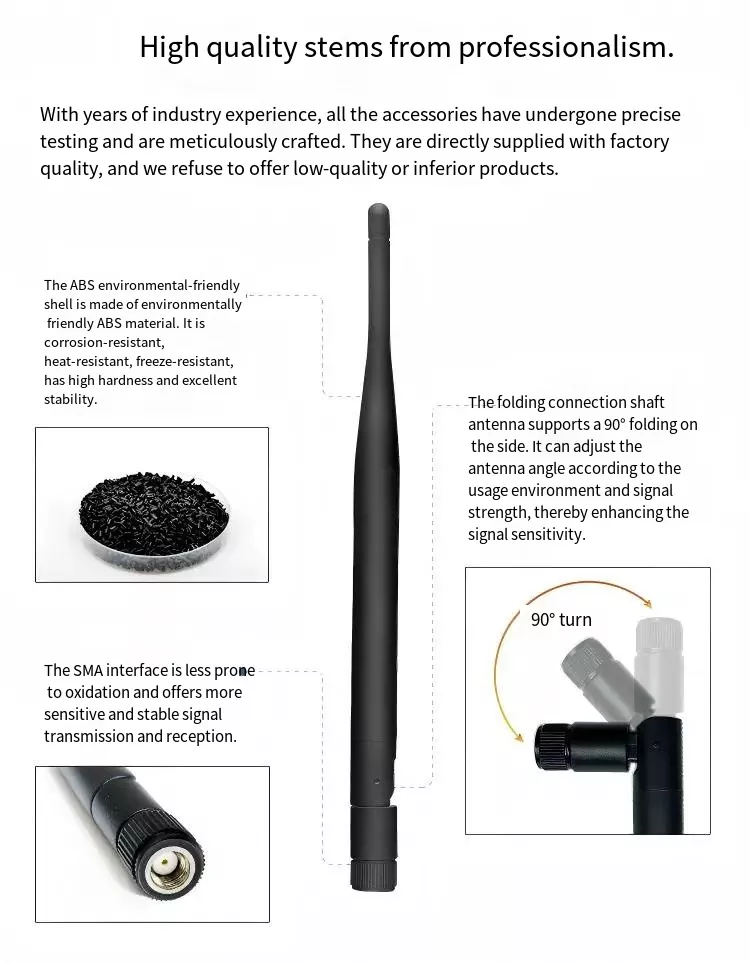 High Gain Rubber Duck Antenna for Router